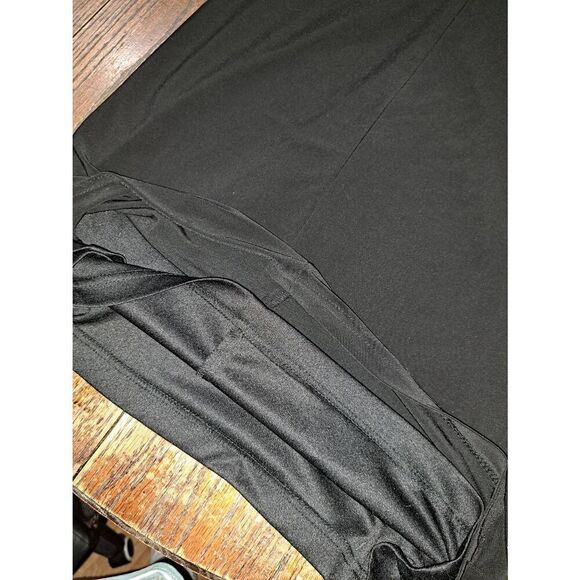 Sz 8 Joseph Ribkoff Black Long Sleeve Stretch Dress with Hood Zipper Detail - Picture 5 of 5
